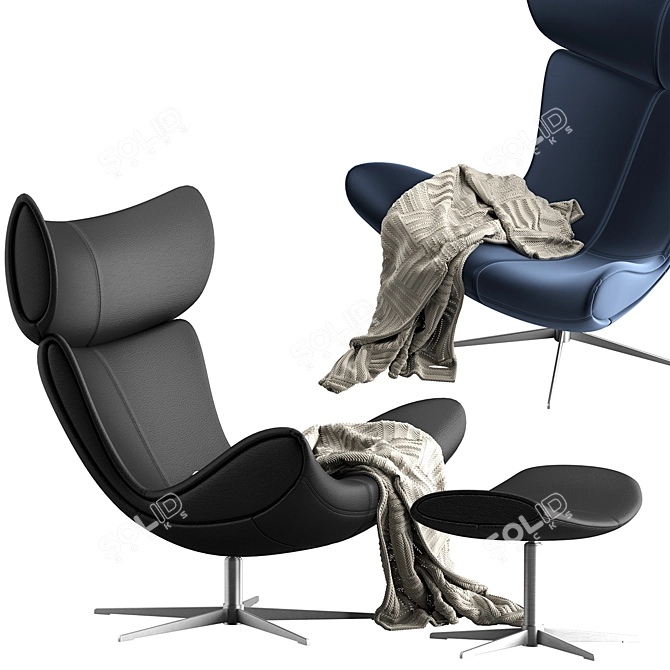 Elegant BoConcept Imola Chair 3D model image 2