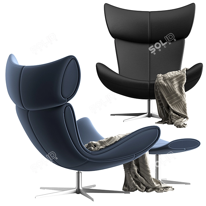 Elegant BoConcept Imola Chair 3D model image 3