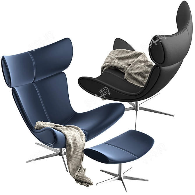 Elegant BoConcept Imola Chair 3D model image 4