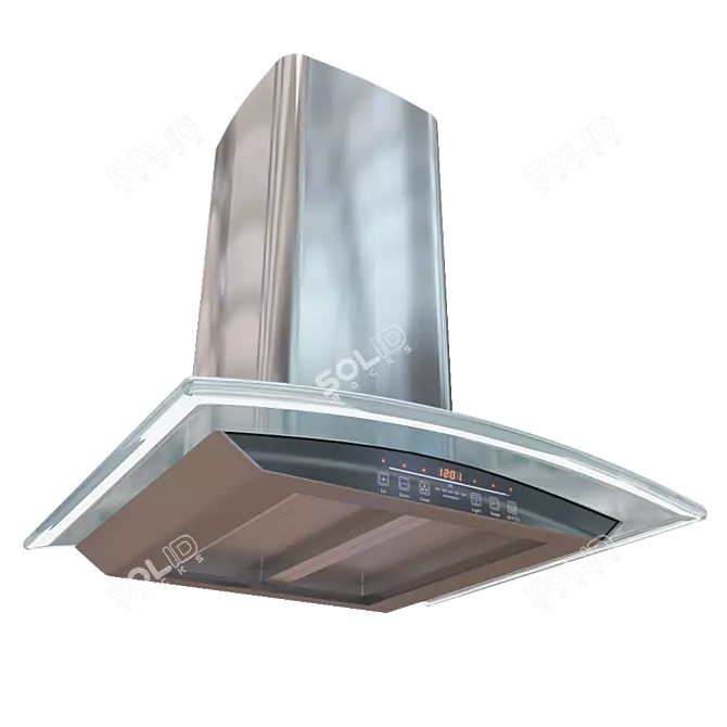 Powerful Kitchen Hood: Efficient Smoke Removal 3D model image 1
