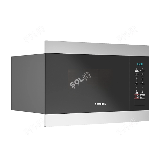 Samsung MG22M8074AT Built-in Microwave 3D model image 3