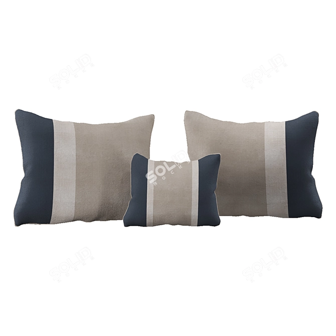 Sleek Comfort Pillow Set 3D model image 7