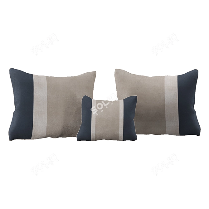 Sleek Comfort Pillow Set 3D model image 9
