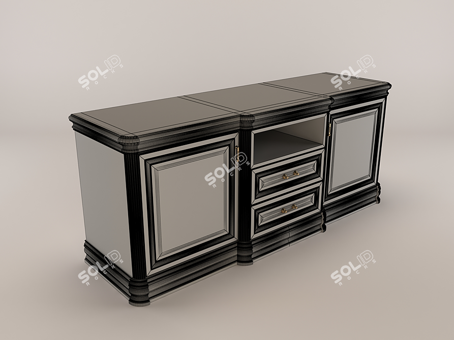 Vasilisa TV Stand and Shield 3D model image 4