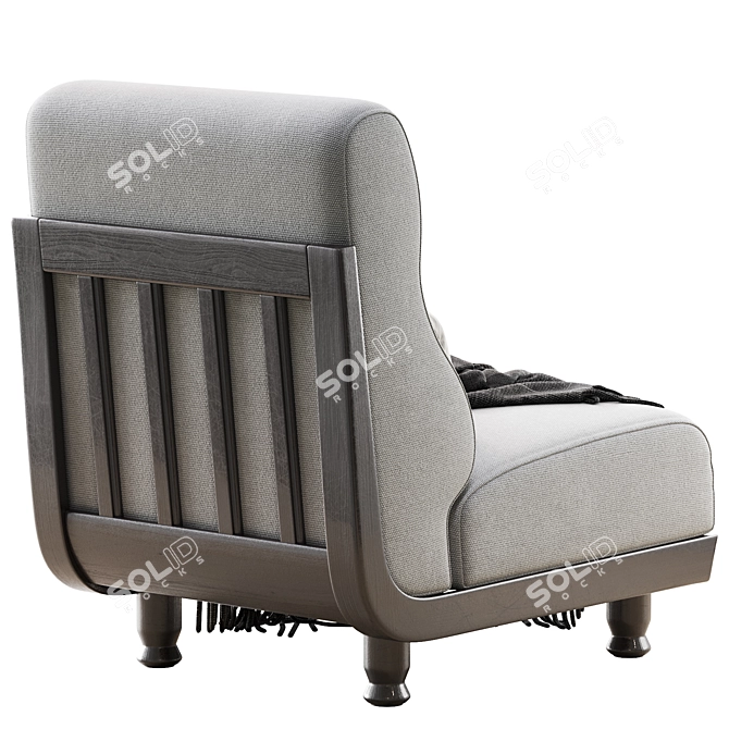 Guillerme and Chambron Easy Chair: Comfort Redefined! 3D model image 8