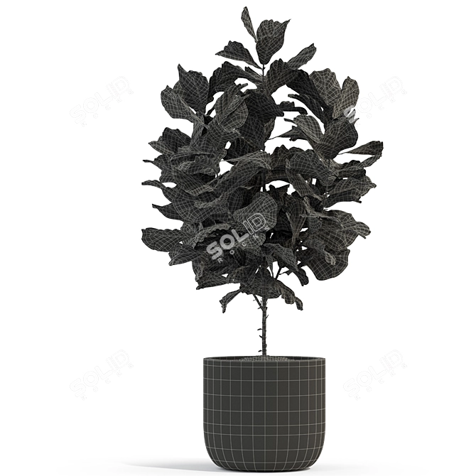 Exquisite Fleurami ROYAL Plant Collection 3D model image 4