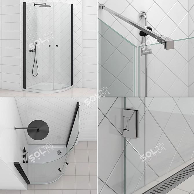 Svedbergs Set 85 Shower Collection 3D model image 4