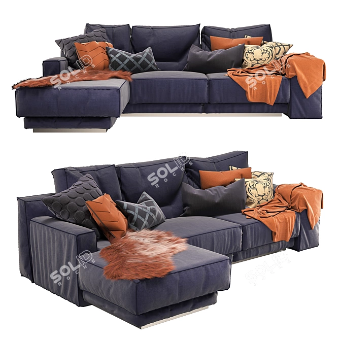 Sophie Corner Sofa: Modern Elegance for Any Space 3D model image 1