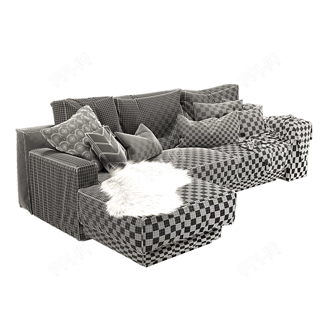 Sophie Corner Sofa: Modern Elegance for Any Space 3D model image 3