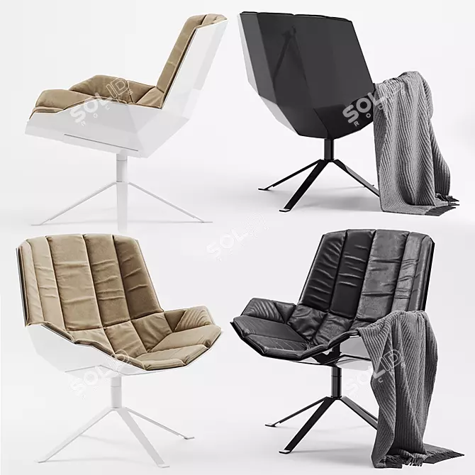 Ergonomic Muller Martini Chair 3D model image 1