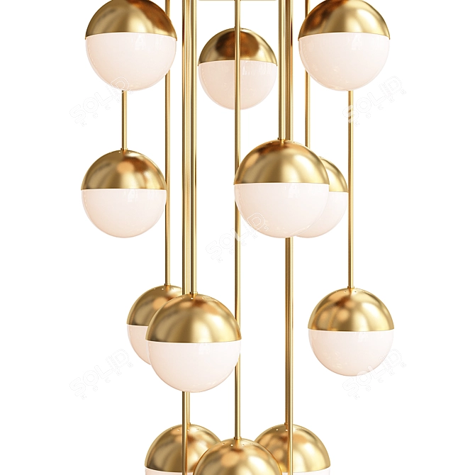 Italian Globe Cedar Moss Light: Elegant Lighting Solution 3D model image 3