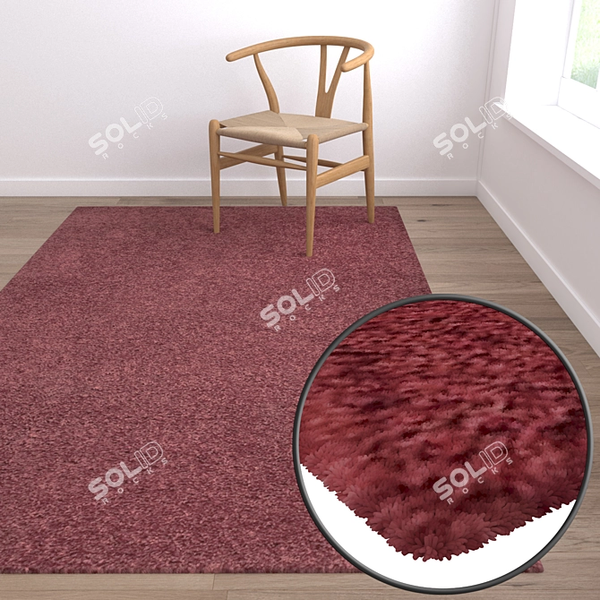 Luxury Carpet Set: High-Quality Textures for Stunning Renders 3D model image 5