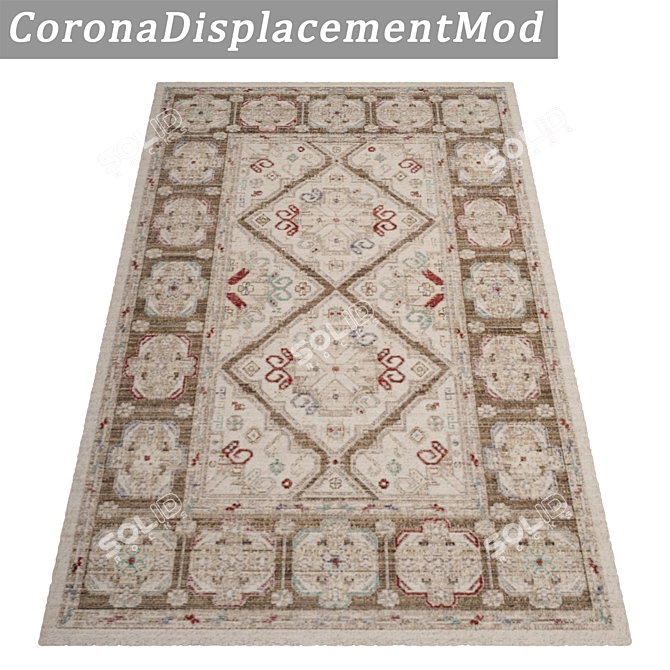 Luxury Carpets Set - High-Quality Textures for Multiple Angles 3D model image 4