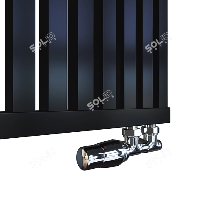 Mandarino Piazza 1800 Aluminum Radiator: High-Quality Italian Design 3D model image 2