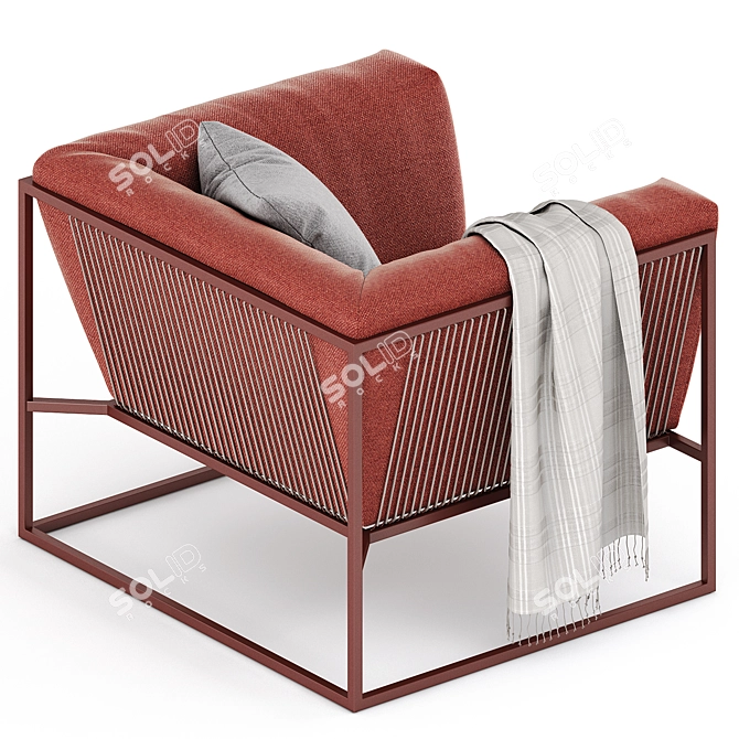 Arpa Armchair: Sleek, Stylish, Comfortable 3D model image 9