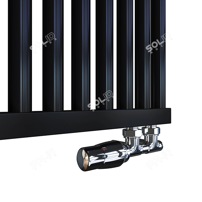 High-Quality Aluminum Radiator: Mandarino Tondo 1800 3D model image 2