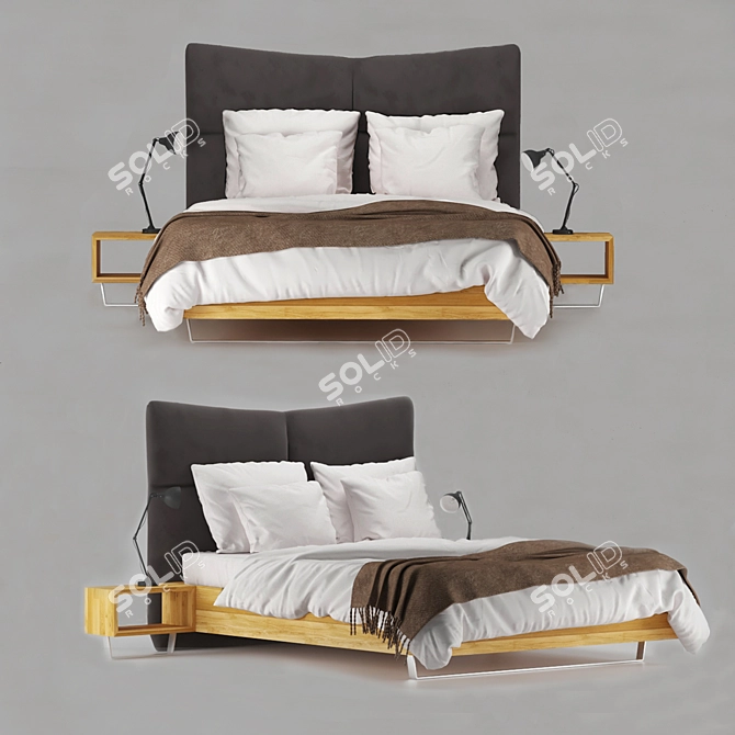 CozySlip Bed Town 3D model image 1