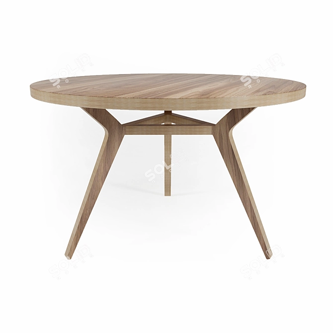 Täby Walnut Dining Table 3D model image 1