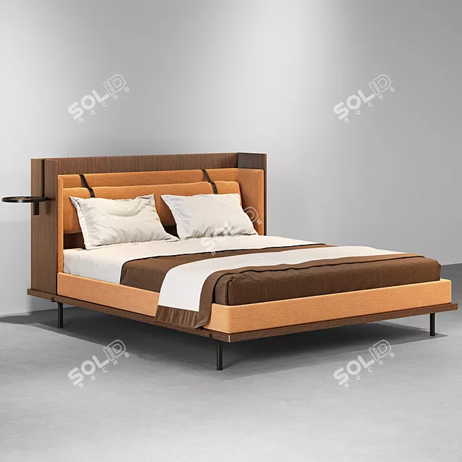 Luxury Molteni & C Bed 3D model image 6