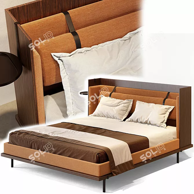 Luxury Molteni & C Bed 3D model image 9