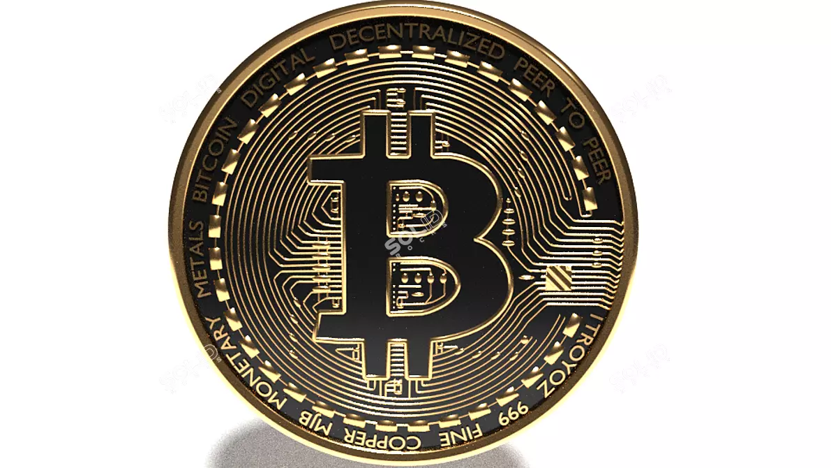 Crypto Currency Token 3D model image 1