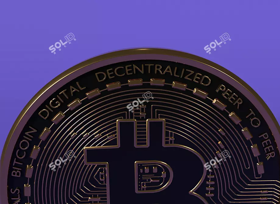 Crypto Currency Token 3D model image 3