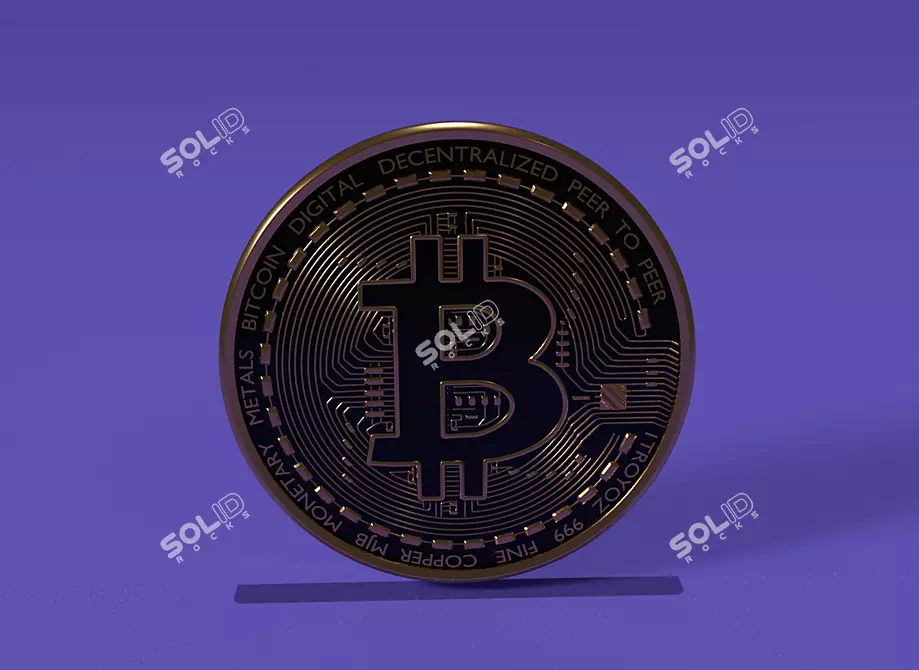 Crypto Currency Token 3D model image 4