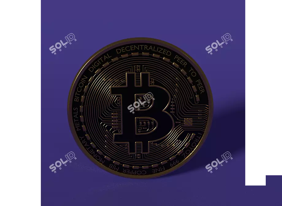 Crypto Currency Token 3D model image 5