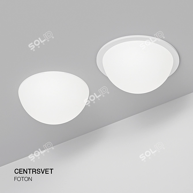 Foton Bubble Light: Elegant Design & Seamless Installation 3D model image 2