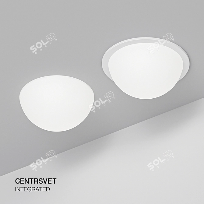 Foton Bubble Light: Elegant Design & Seamless Installation 3D model image 3