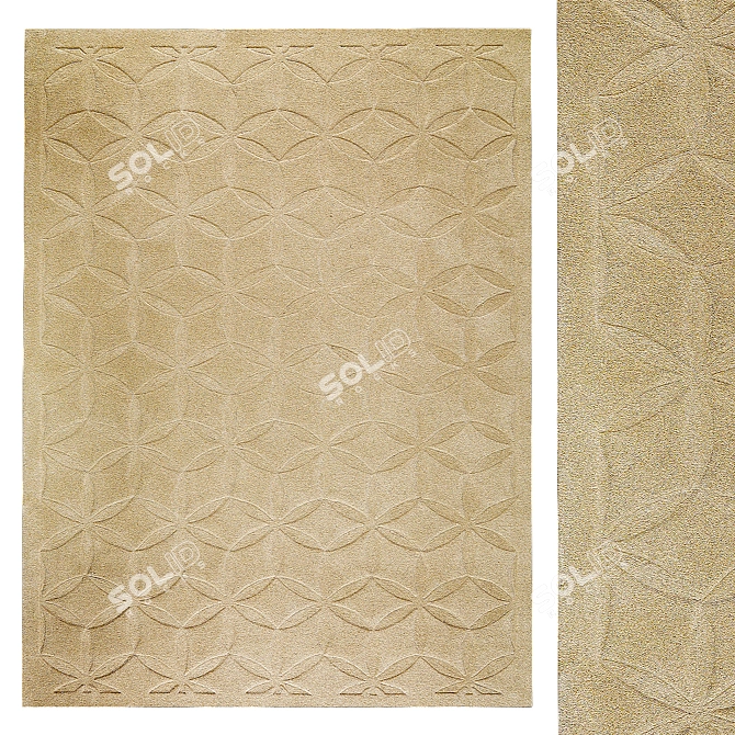 Luxury Upholstered Carpet 3D model image 1