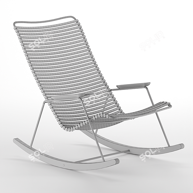 Modern Click Rocking Chair 3D model image 5