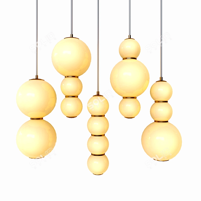 Lampatron Lumen LED Pendant Lights 3D model image 2