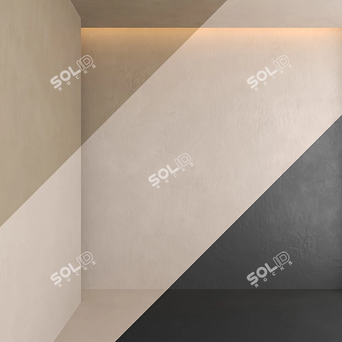 Elegant Plaster Finishes 3D model image 2