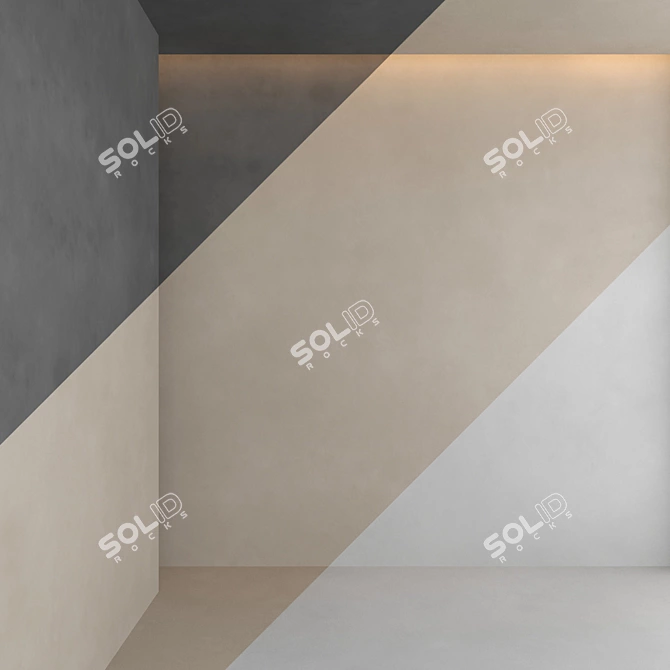 Decorative Plaster: High-Quality Material & Textures 3D model image 2