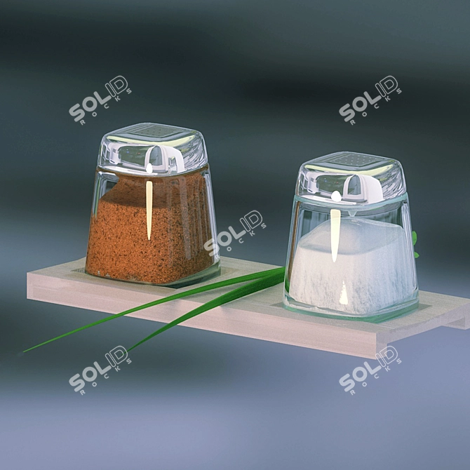 Decorative Kitchen Pepper Shaker 3D model image 1