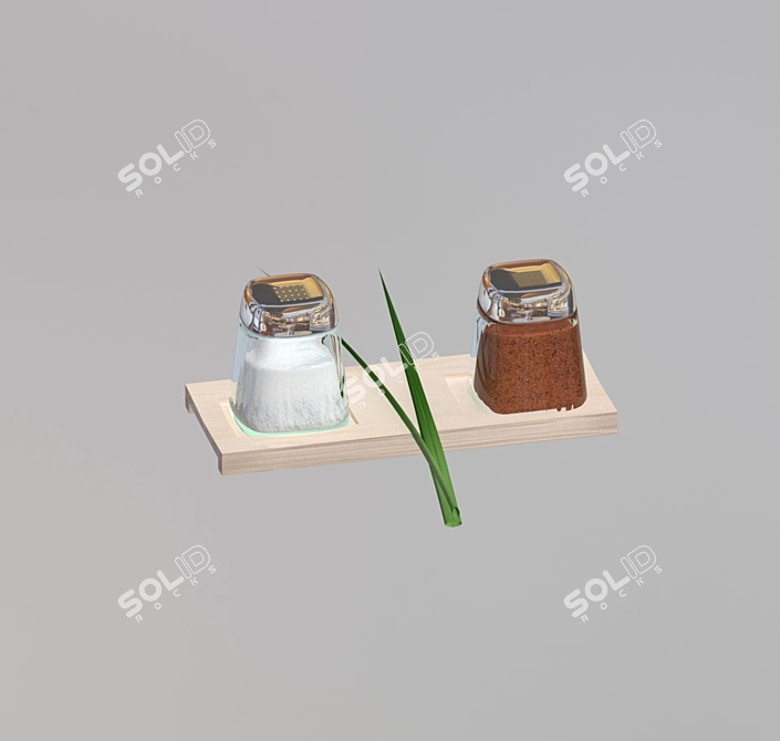 Decorative Kitchen Pepper Shaker 3D model image 2