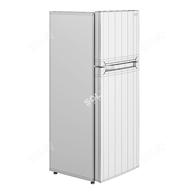 Samsung RT6000 RT43K6000DX Refrigerator - Modern Design, Energy Efficient 3D model image 1