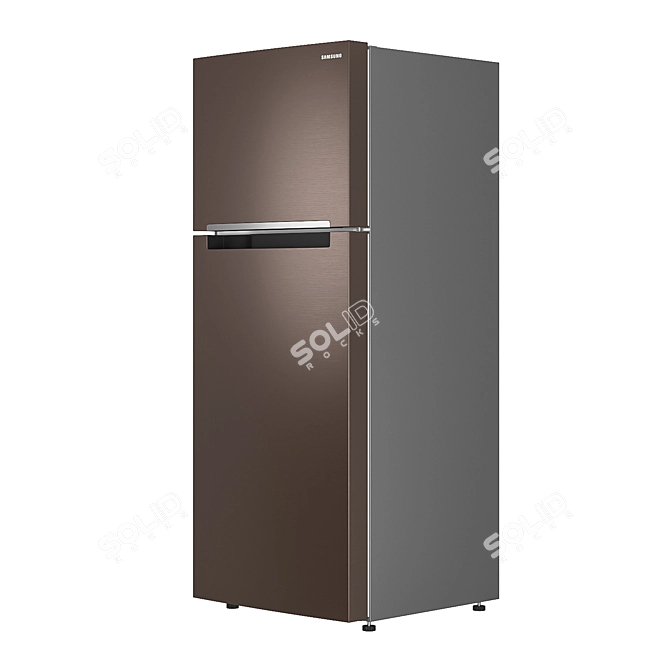 Samsung RT6000 RT43K6000DX Refrigerator - Modern Design, Energy Efficient 3D model image 2