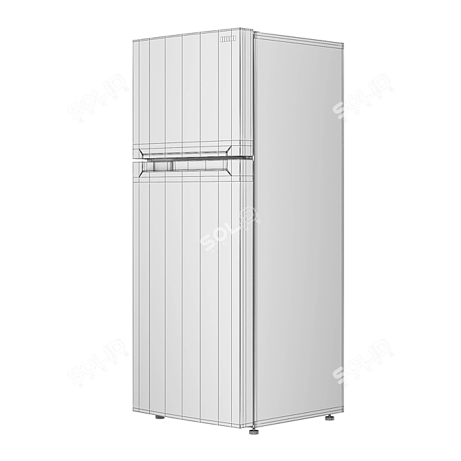 Samsung RT6000 RT43K6000DX Refrigerator - Modern Design, Energy Efficient 3D model image 4