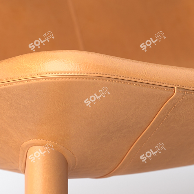 BluDot Neat Leather Settee 3D model image 4