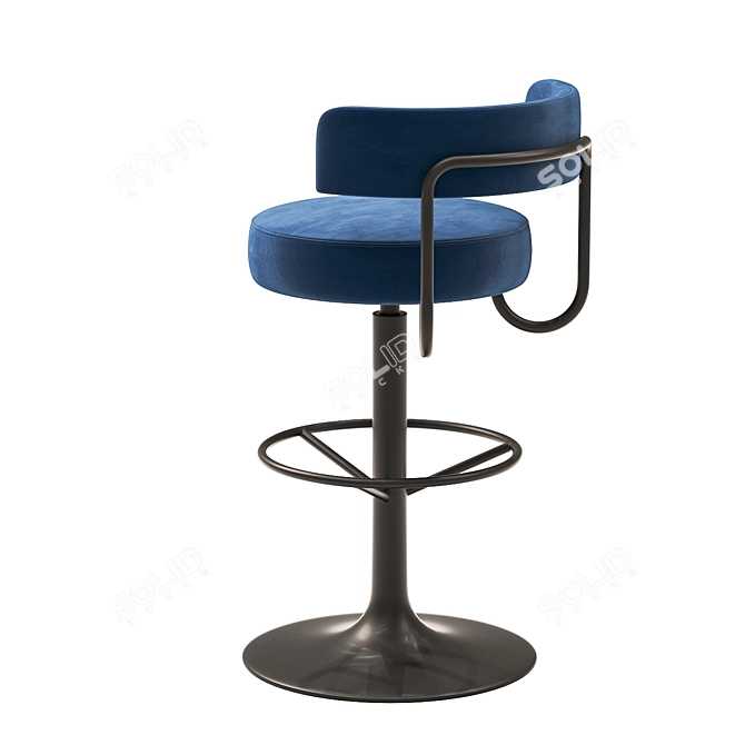 Stylish Jupiter Barstool 3D model image 2