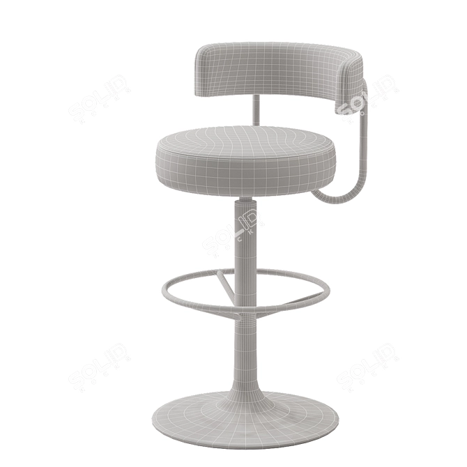 Stylish Jupiter Barstool 3D model image 3