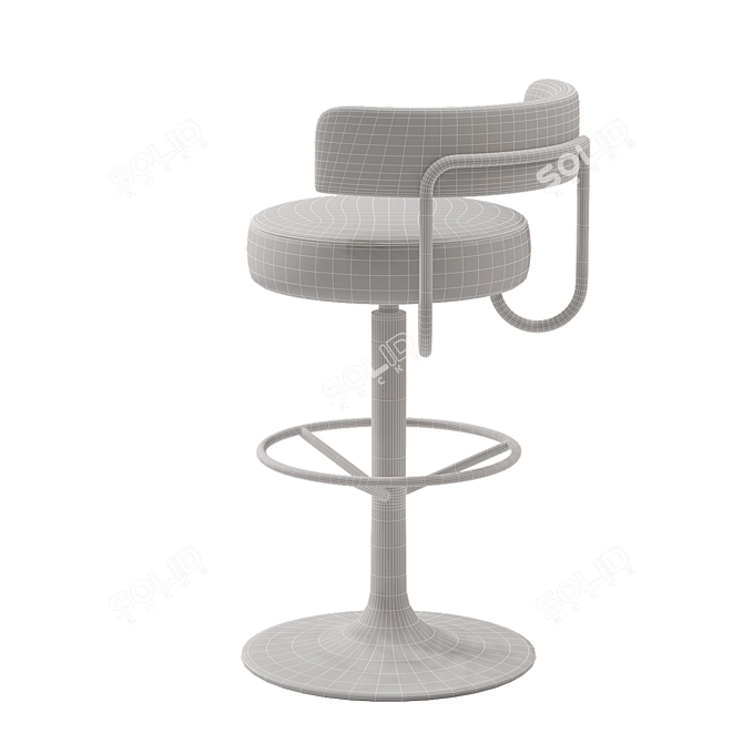 Stylish Jupiter Barstool 3D model image 4