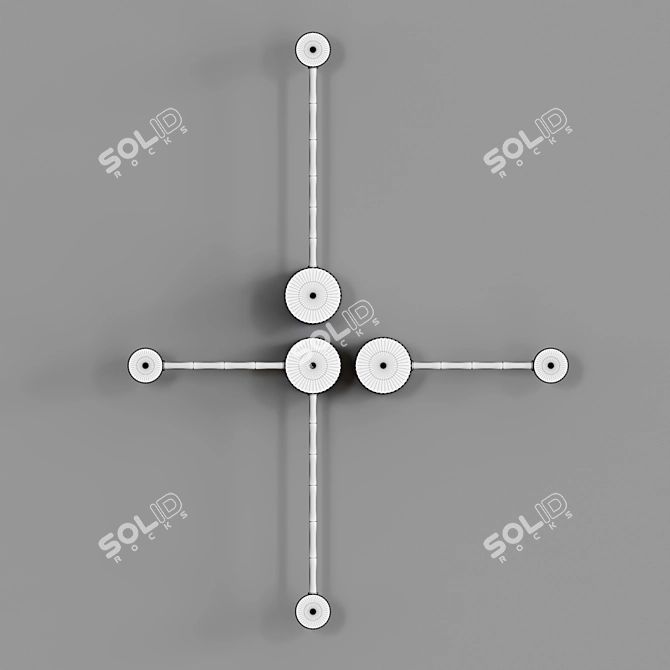 Minimalist Metal Lampatron DOTS 3D model image 4