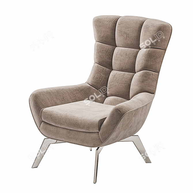 Luxurious Simpo Merlyn Armchair 3D model image 1