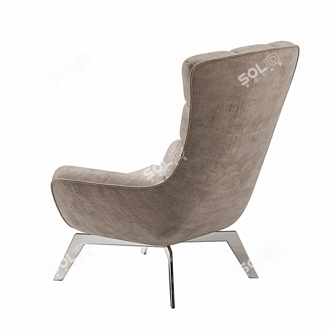 Luxurious Simpo Merlyn Armchair 3D model image 2