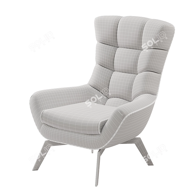 Luxurious Simpo Merlyn Armchair 3D model image 3