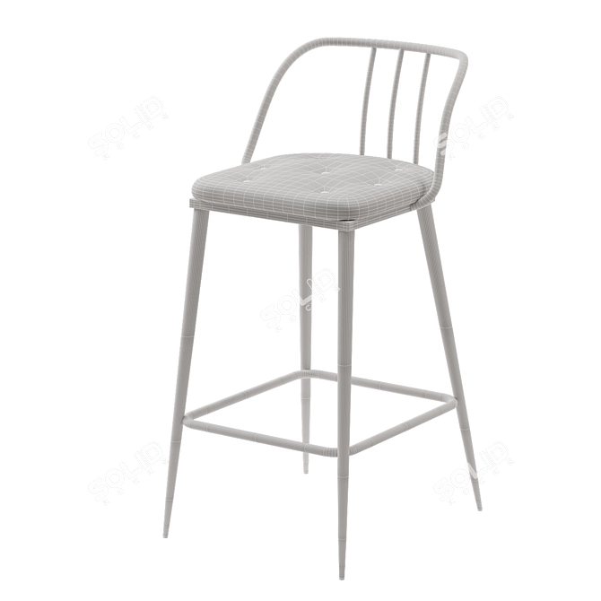 Tempest Contract Barstool: Stylish, Durable Seating 3D model image 3