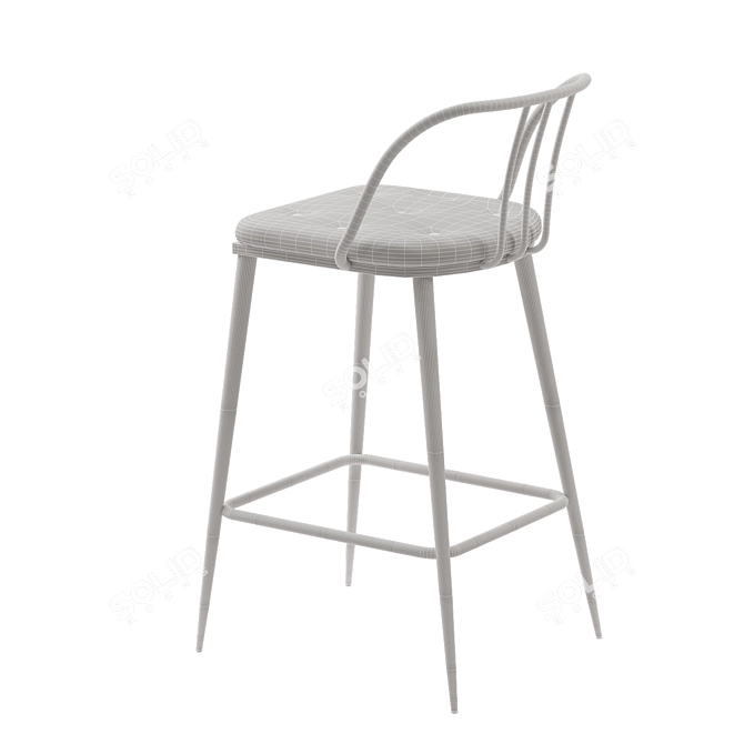 Tempest Contract Barstool: Stylish, Durable Seating 3D model image 4